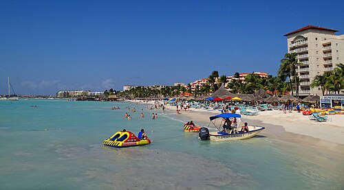 Palm Beach in Beach Aruba